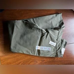 Green high waisted pixie skinny ankle pants